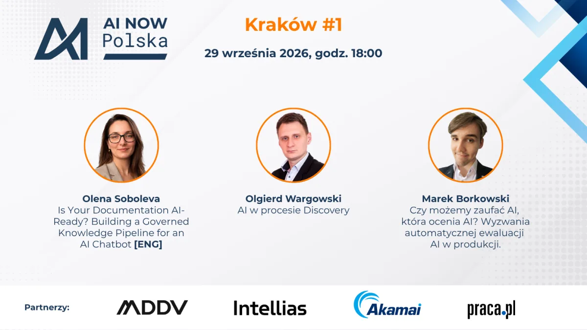 Wyjątkowe wydarzenie: AI Now Kraków MeetUp #1!