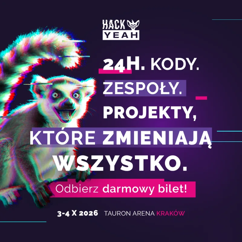 HackYeah 2026 – największy stacjonarny hackathon w Europie | 3-4 października 2026