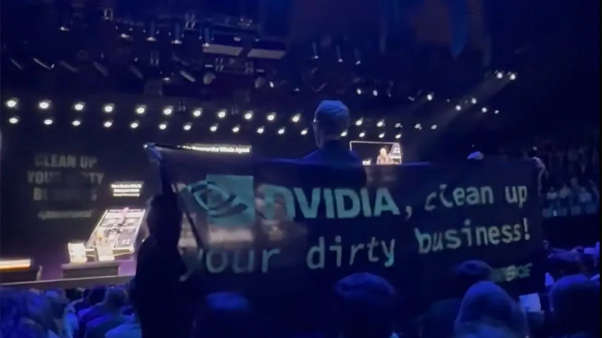 Brutalnie przerwane show Nvidii. "Co wasze czipy robią w rosyjskich dronach?"