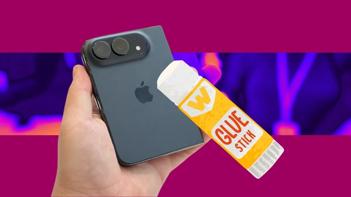 Etui iPhone'a Duo za 399 zł musisz przykleić do telefonu. Tak, taśmą klejącą.